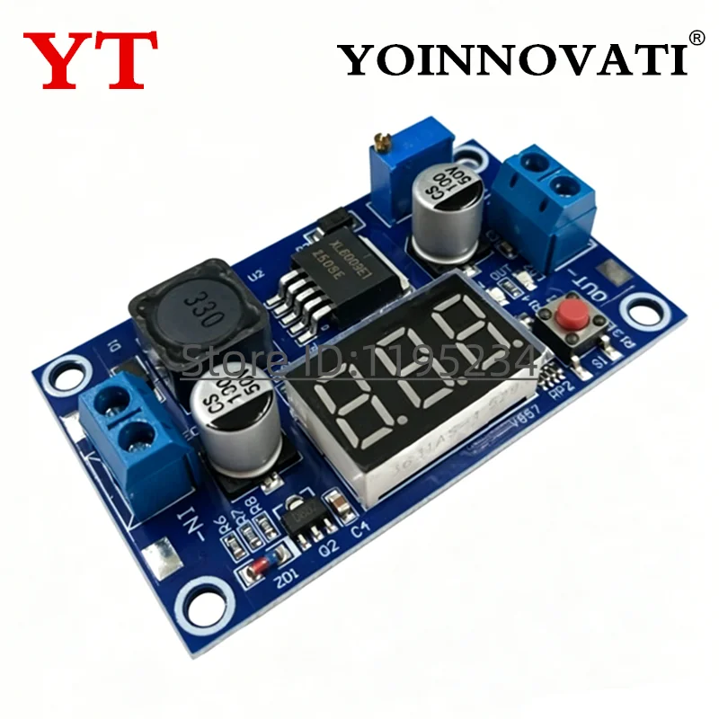 DC-DC XL6009 Digital Boost Step Up Power Supply Module Adjustable 4.5-32V to 5-52V Step-up Voltage Regulator With LED Voltmeter