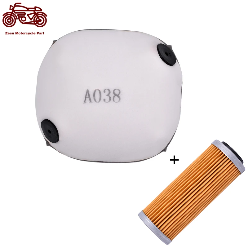 Motorcycle Air Filter and Oil Filter Cleaner Element For Husqvarna FC350 FC 350 FE350 FE 350 FE350S FE 350S FX350 FX-350 2022