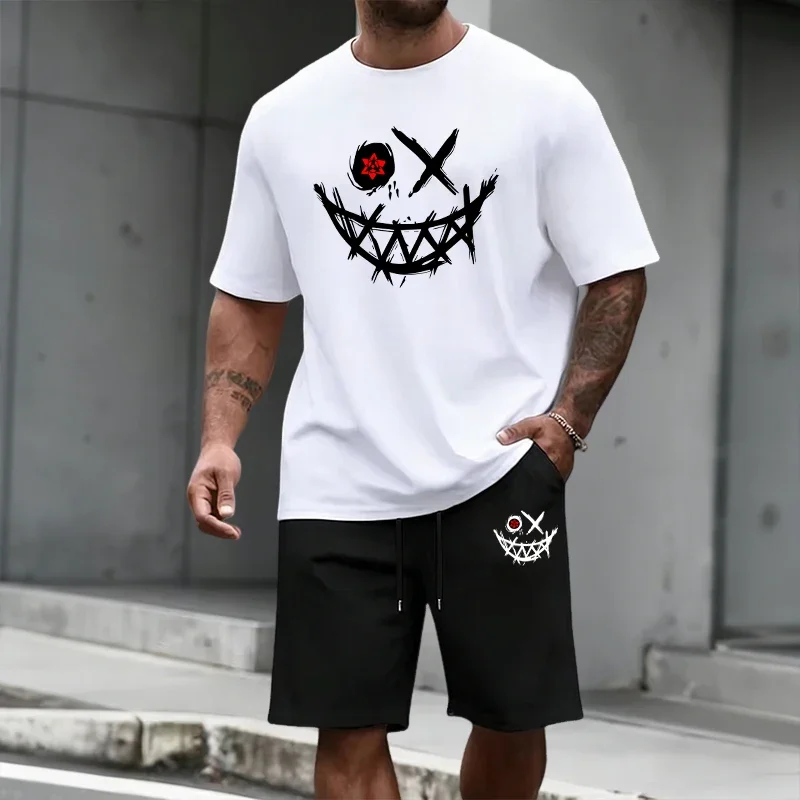 2026 Summer Men's Set T-shirt&shorts Urban Casual Fashion Short Sleeeve Outfits Streetwear Home Outdoor Comfort T-Shirts Co-ords