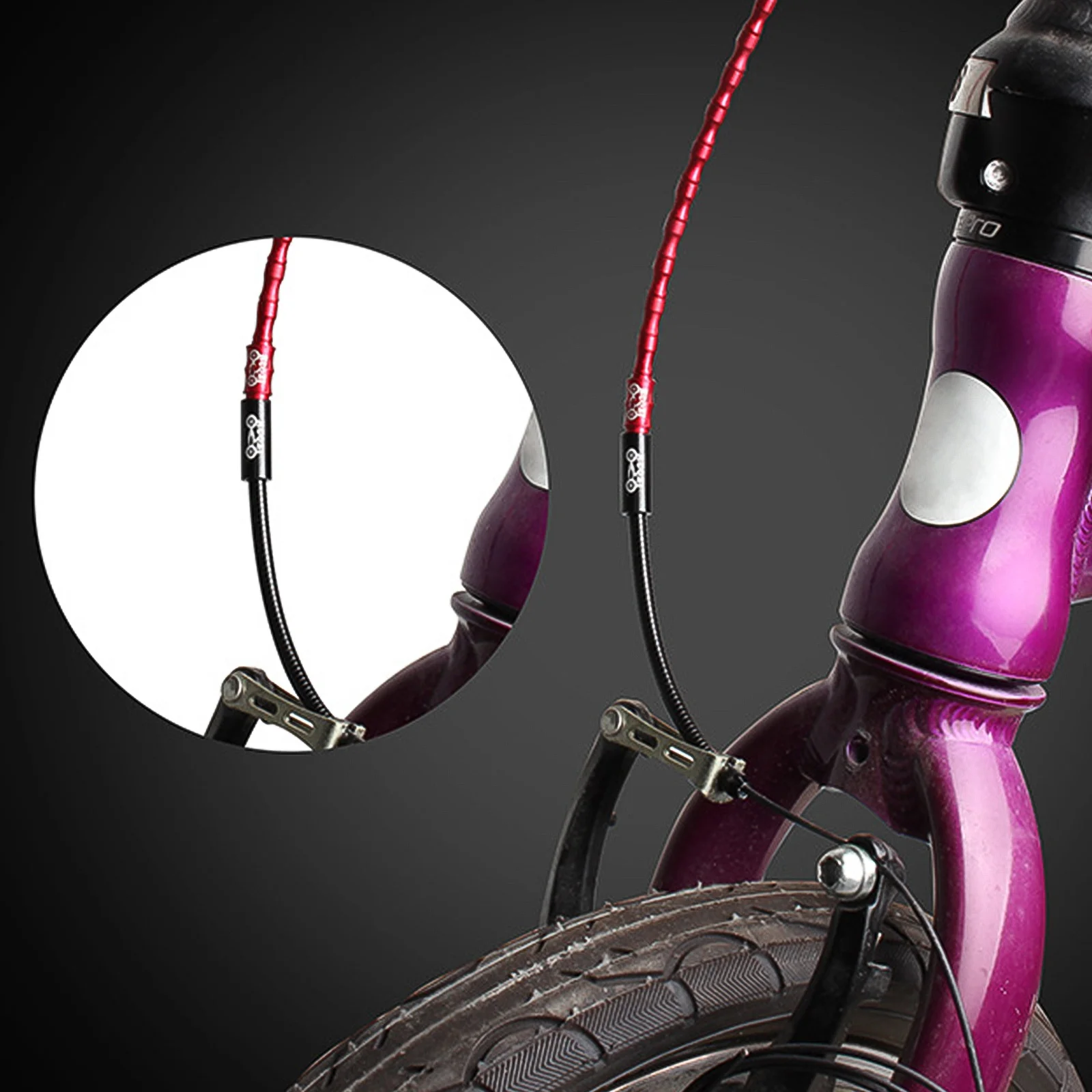 

4Pcs Universal Noodle Flexible Elbow Tube Bike Brake Parts Caliper Cable Guide Anti-Aging Bike Cable Guide