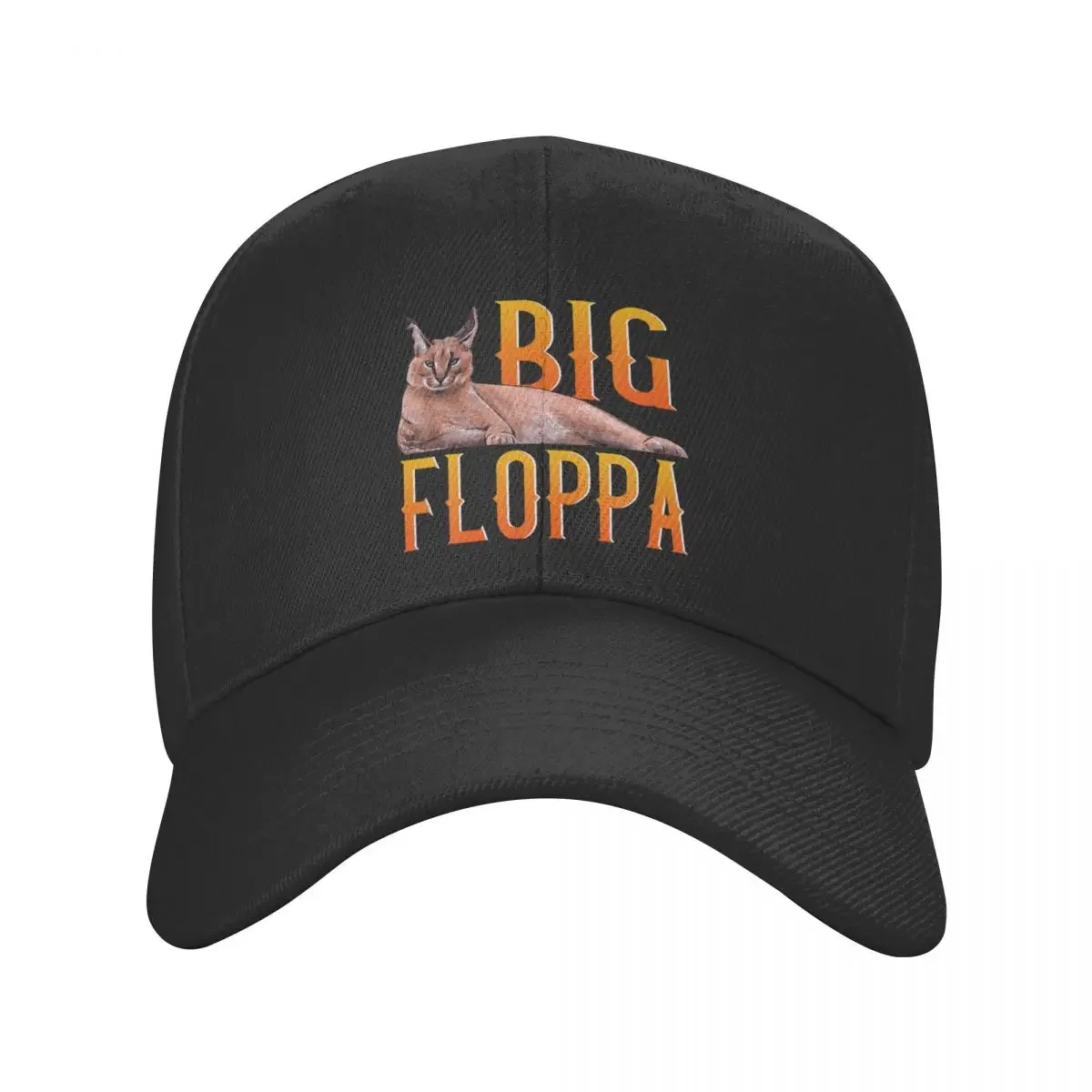 Big Floppa Meme Baseball Cap Men Women Breathable Cute Caracal Cat Dad Hat Sports Snapback Hats Trucker Caps