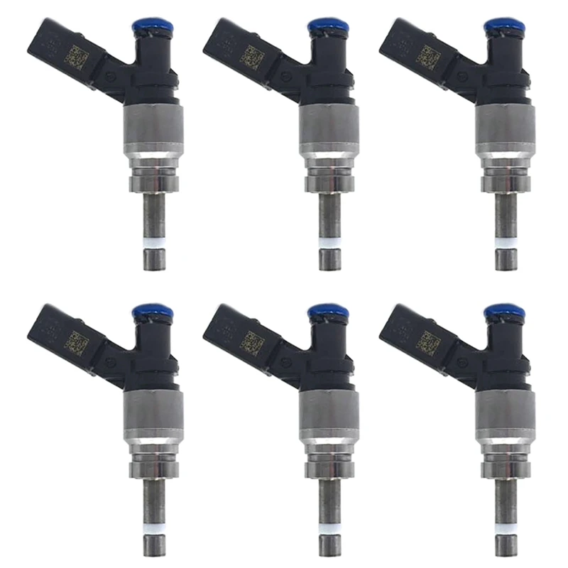 

6X Fuel Injector Nozzle For Jetta Passat 08-13 For- A4 A5 Quattro 2008-2010 A6 Q5 2009-12 06E906036C 06E906036E