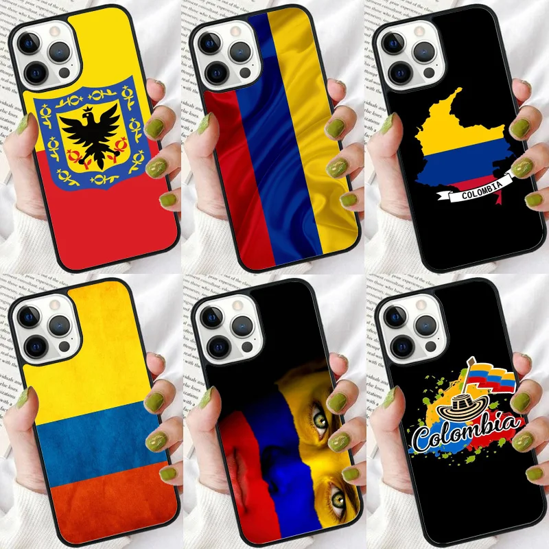 Colombia Flag phone Case Cover For iPhone 17 Air 16 15 14 Plus For apple 16 11 12 13 Pro Max coque