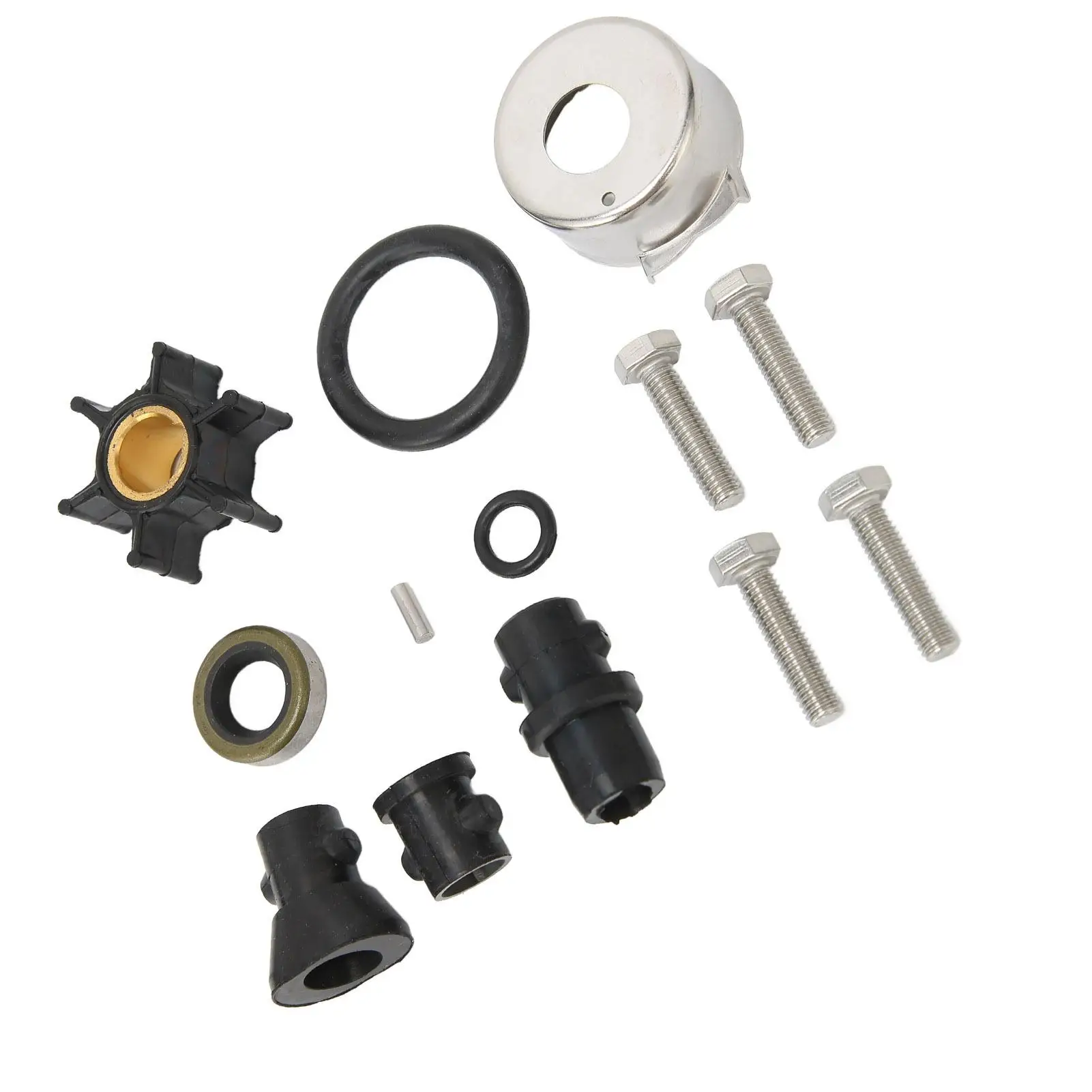 طقم تصليح دفاعة مضخة المياه وعرة ABS مقاومة للصدأ 18-3327 متينة لجونسون إيفينرويد 9.9hp 15hp