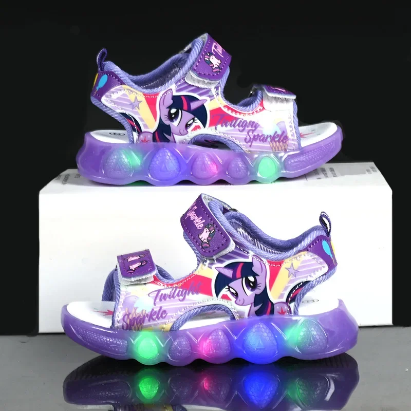 

New Disney girls pony mermaid princess cute Sandals shoes non-slip soft bottom sports shoes for girl gift