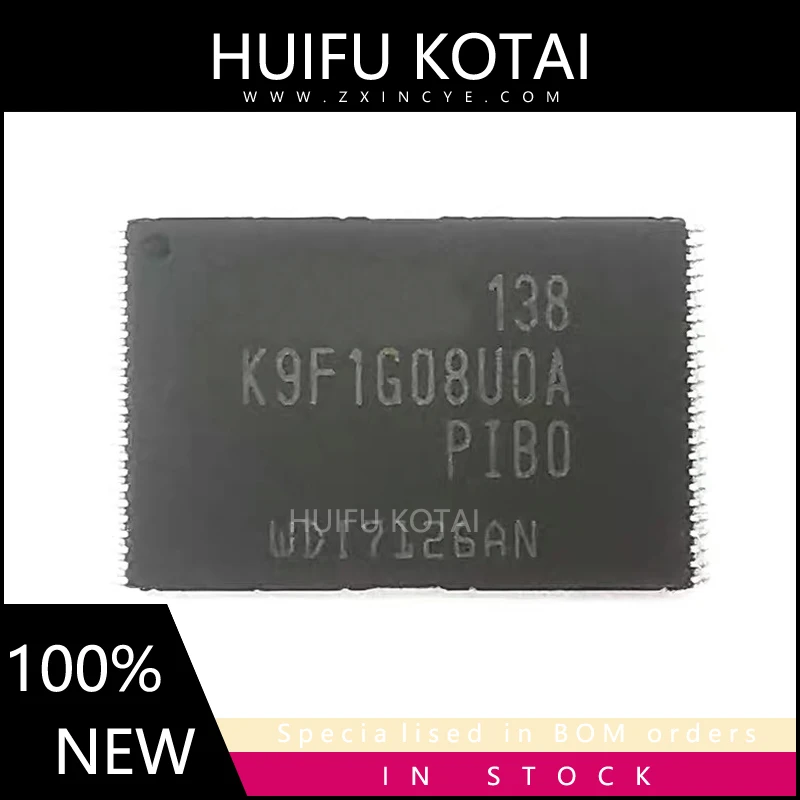 1pcs K9F1G08UOA-PIBO K9F1G08U0A-PIB0 K9F1G08U0A TSOP-48 New Spot Inventory