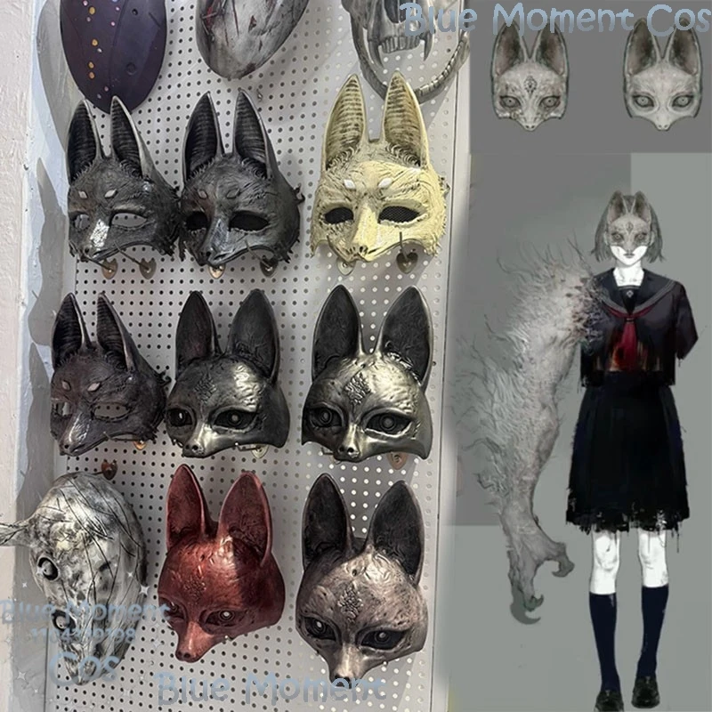 

Hinako Shimizu Game Silent f Hill Kotoyuki Tsuneki Fox Mask Cosplay Decor Mask Halloween Carnival Horror Dress up Comic Con Cos