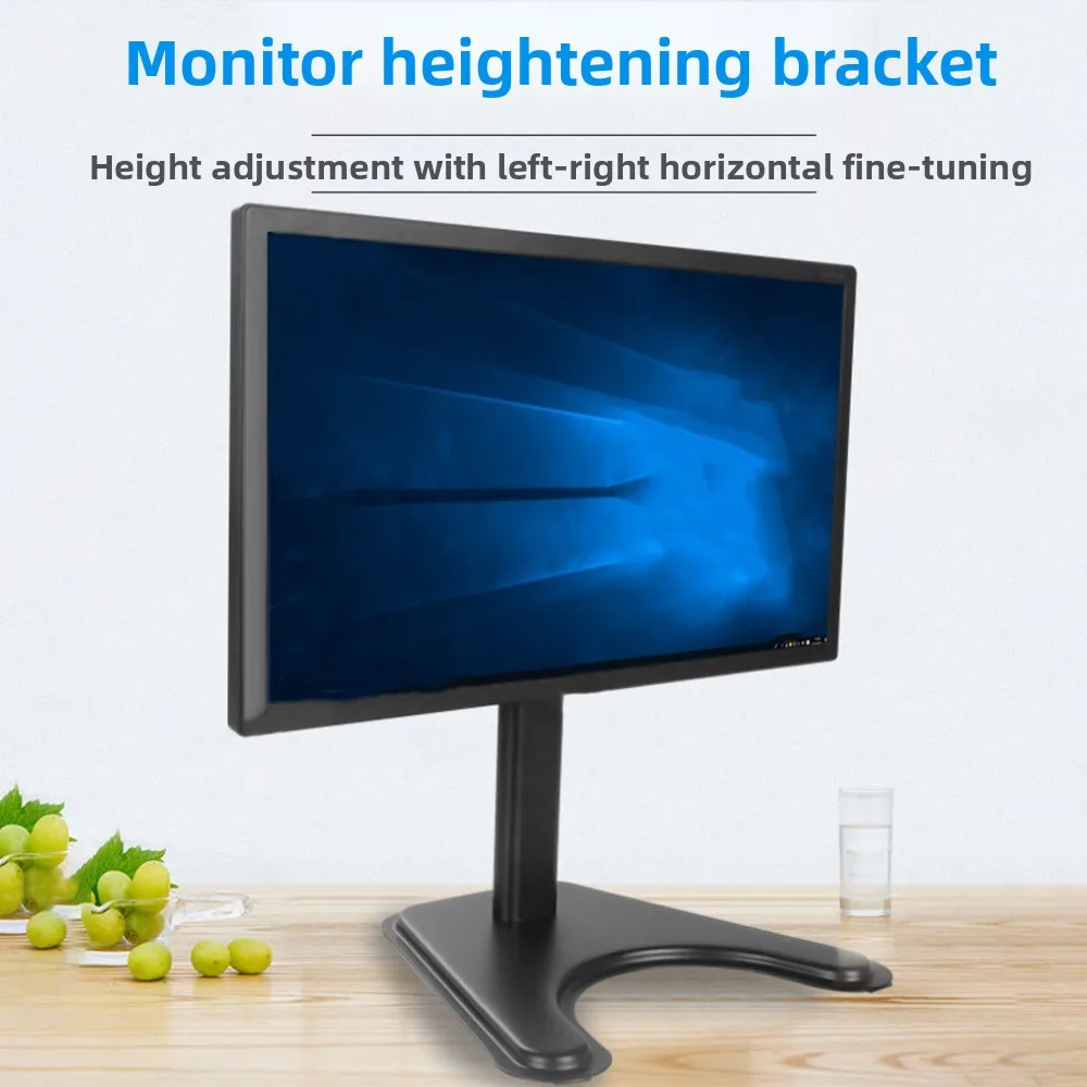 Adjustable Desktop Monitor Holder Large Base Portable Computer Monitor Stand 14-32 Inches Increase Height
