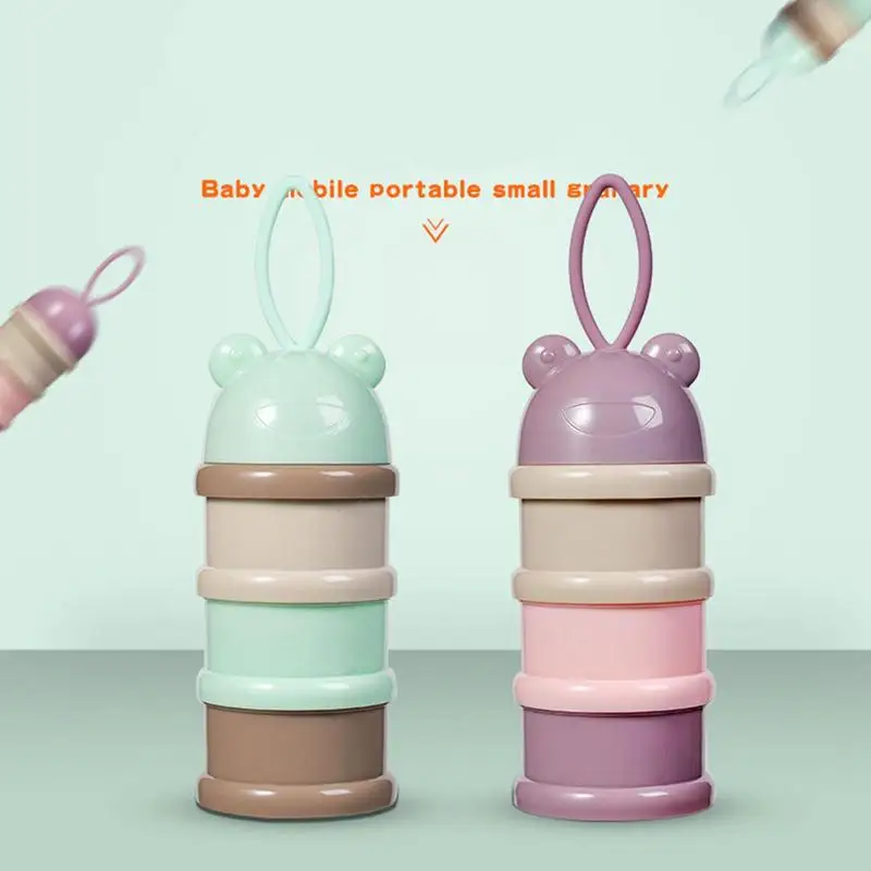 

3 Layer Stackable Formula Dispenser Portable Baby Milk Powder Container For Infant Outdoor Picnics Reusable Feeding Accessories