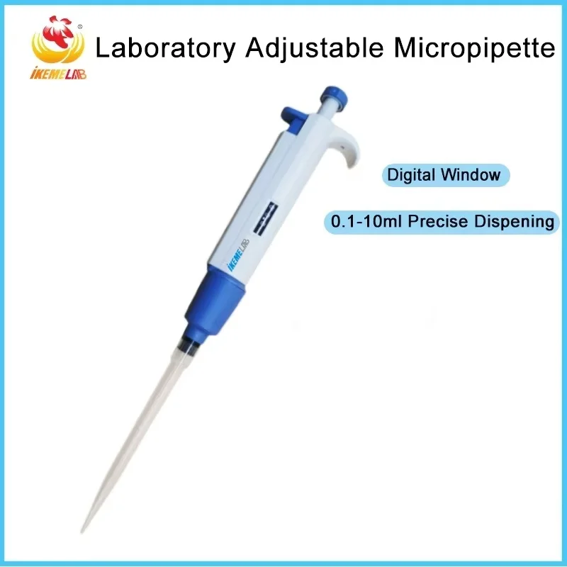 

Микропипетка WEIAI, одноканальные регулируемые цифровые пластиковые пипетки, лабораторная пипетка, 100-1000 мкл, лабораторное оборудование