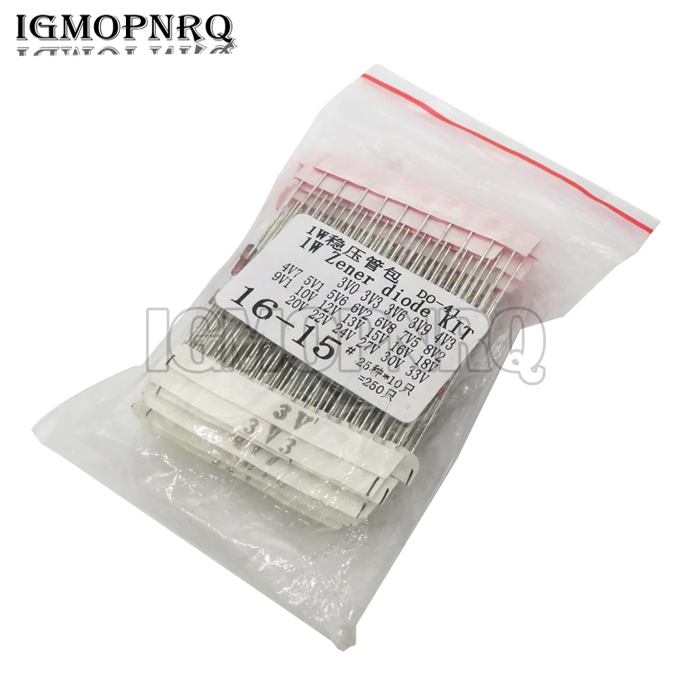 1W (3V~33V) 250Pcs …