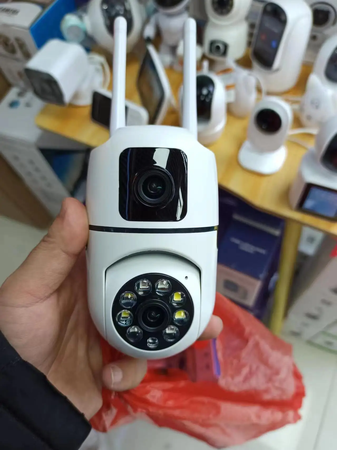 4MP UHD V380 APP Dual Lens E27/DC  Full Color Wireless PTZ IP Dome Camera AI Humanoid  Home Security CCTV Baby Monitor