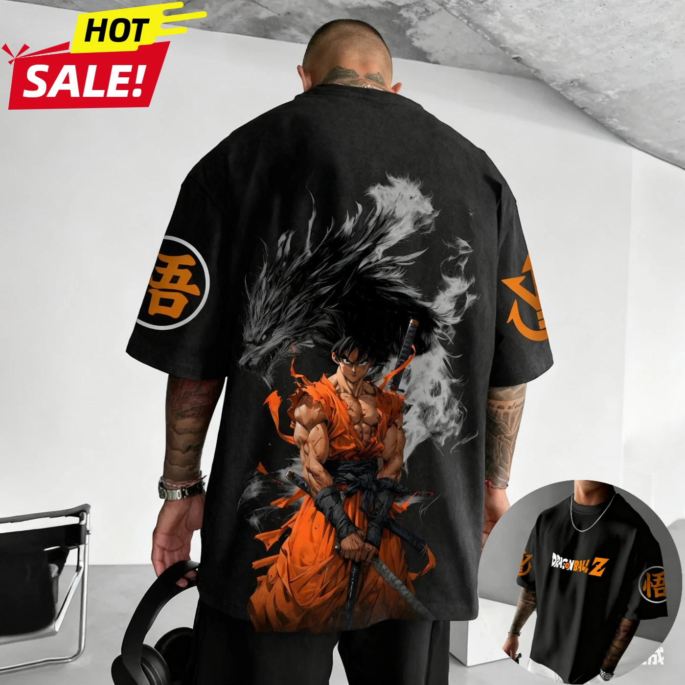 드래곤 볼 슈퍼 사이언 2025 뉴 하라주쿠 여름 티셔츠 남성 오버사이즈 레트로 스트리트 스타일 여성 캐주얼 반팔 유니섹스 탑