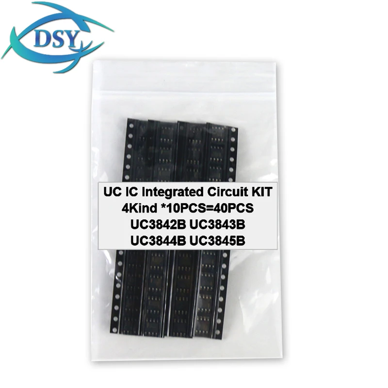 40 قطعة = 4Kind * 10 قطعة UC3842B UC3843B UC3844B UC3845B الدوائر المتكاملة UC3842 UC3843 UC3844 SOP امدادات الطاقة IC مجموعات إلكترونية #1