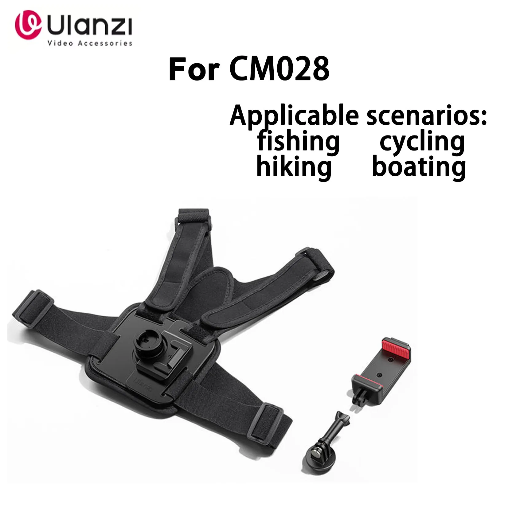 

Оригинальный Ulanzi CM028 нагрудный ремень, держатель для телефона, фиксированный кронштейн для фотосъемки на открытом воздухе, магнитная носимая спортивная подставка для камеры