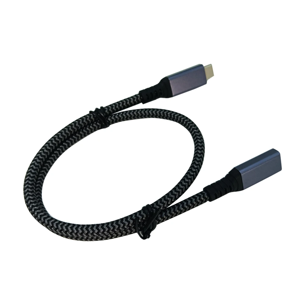 10 個の Type-c 延長ケーブル (3.3フィート/1m/40Gbps/240W) USB 3.2 USB 4.0 延長ケーブル オス-メス延長ケーブル 高速充電 & 同期