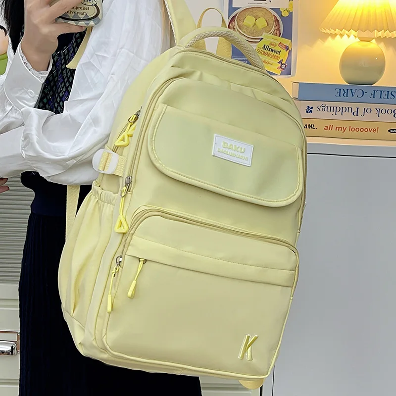 

College junior high school student backpack, 3-6 grade student backpack, large capacity Korean style trendy multifunctional bag