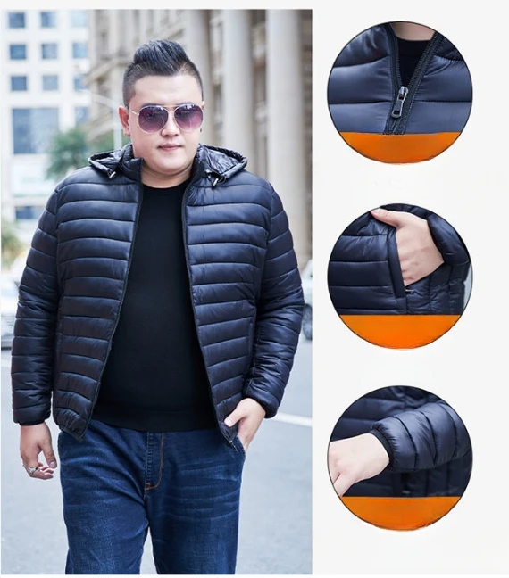 Winter  Young and Middle-aged Couples with The Same Solid Color Plus Fat Plus Loose Casual Light Large Size Cotton-padded Jacket