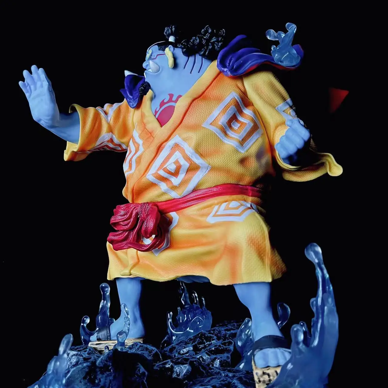 31cm One Piece Jinbe Oka Shichibukai Attack Posture Anime Figure Model Statue Boys Collection Desktop Decoration Ornament Toys