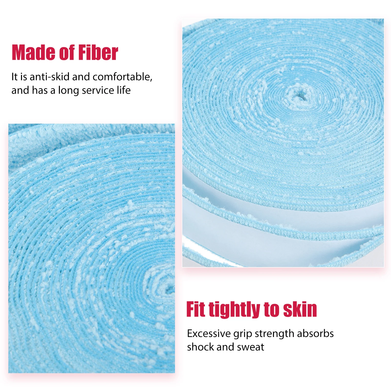 

1 Roll Badminton Racket Sweatband Anti-Slip Grip Tape Handle Wrapping Sports Supplies Absorbent Belt For Tennis Over Grip Racket