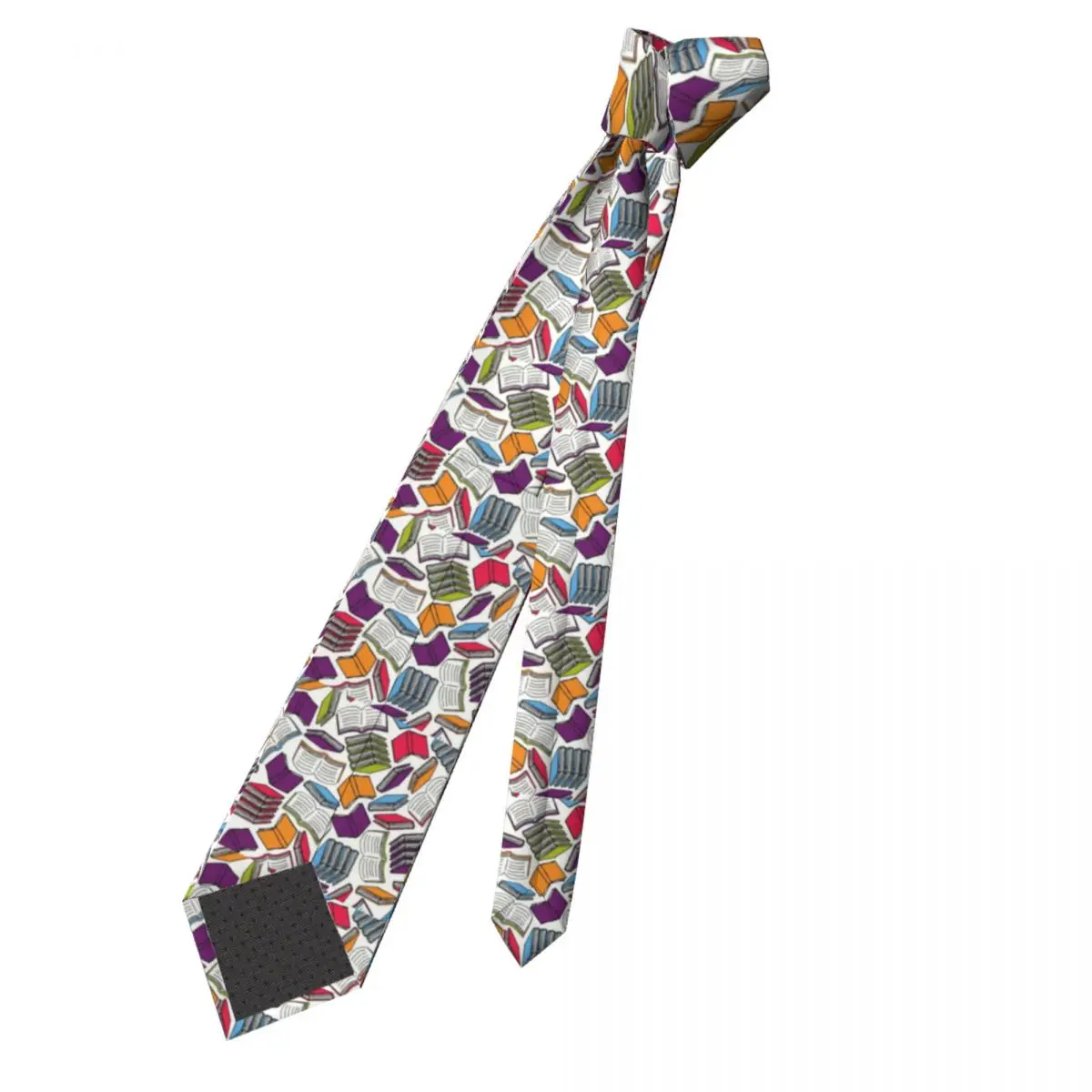 Formal So Many Colorful Books Tie for Office Customized Men Science Teacher Nerd Neckties