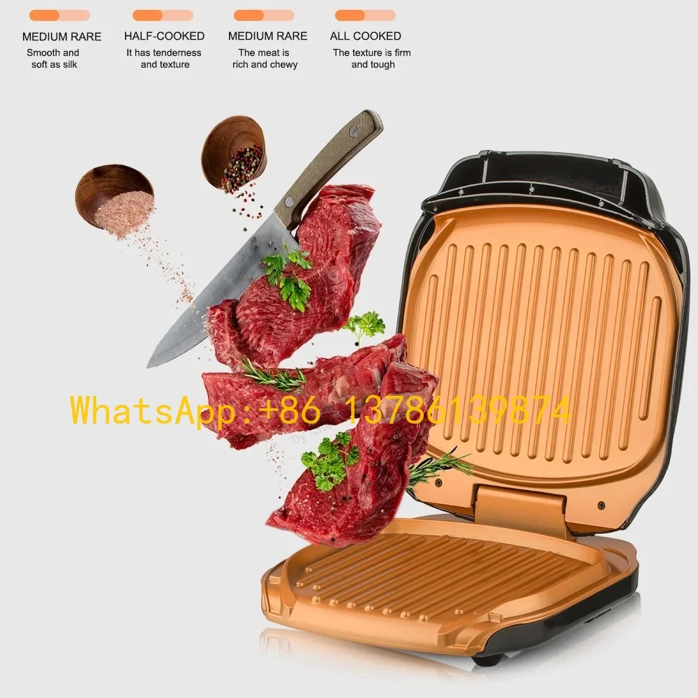 1200 واط داخلي شواية كهربائية مقلاة شواء كهربائية غير عصا الكهربائية شريحة لحم شواية شواية ساندويتش محمصة سوي للأغذية السميكة