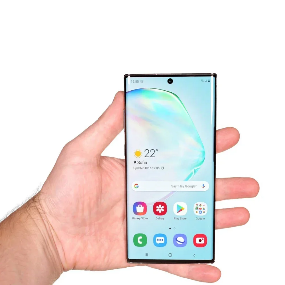 هاتف سامسونج جالاكسي نوت 10 بلس N975U1 نوت 10 + N975U 256 جيجابايت روم 12 جيجابايت رام ثماني النواة 6.8 بوصة سنابدراجون 855 LTE هاتف محمول أصلي