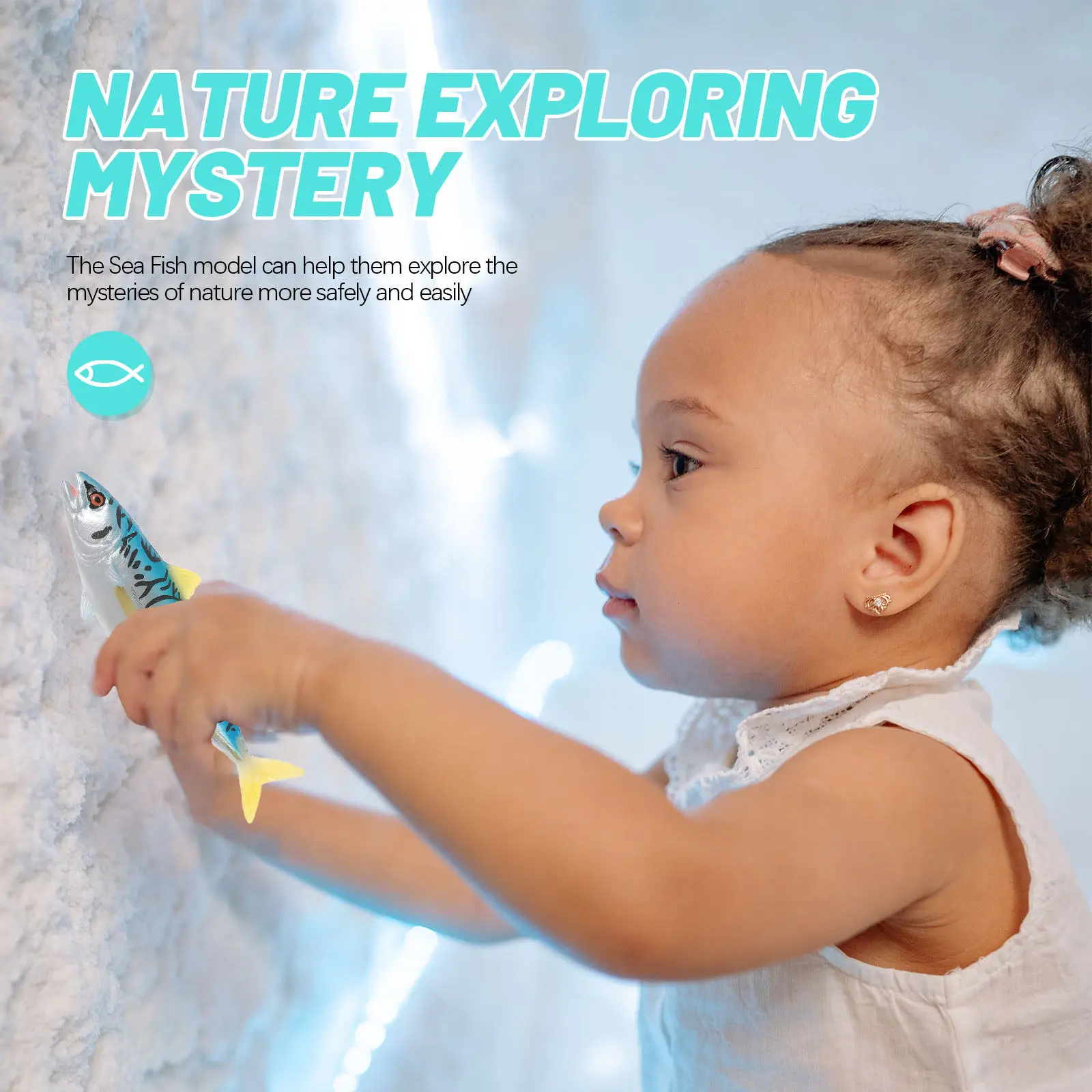 

Realistic Simulation Sea Life Decoration Educational Desktop Ornament Lifelike Artificial Fish Craft