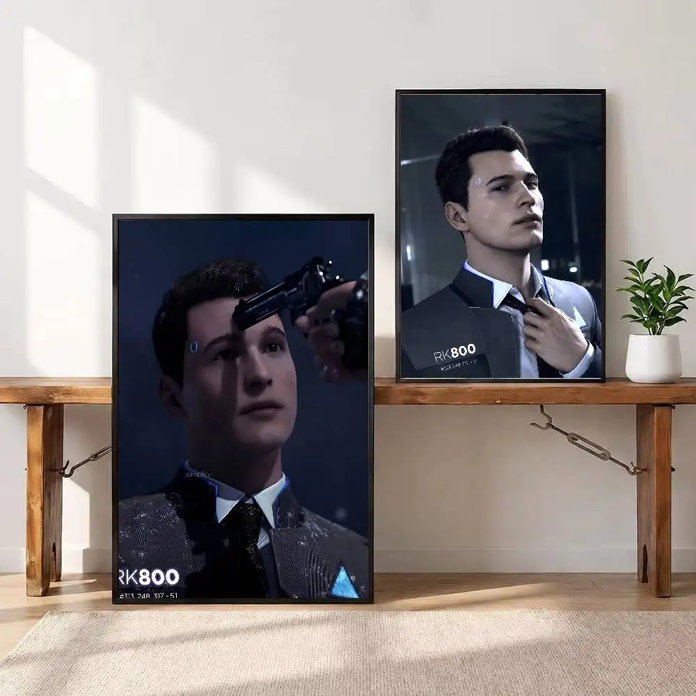 FOR Detroit Become Human Poster Waterproof Wall Art HD Print Movie Posters For Living Bedroom Room Decor Gift