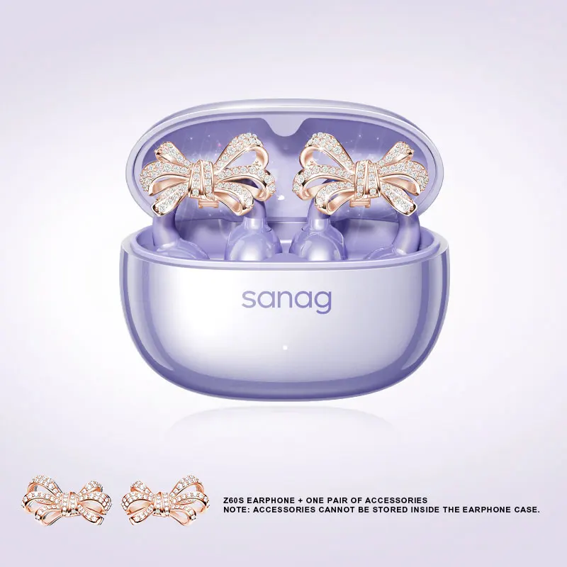 Sanag Z60S Oorclip op OWS-oortelefoon HiFi-geluid Open oordopjes Audífonos Bluetooth draadloze hoofdtelefoon Flash-verkoop Headsed