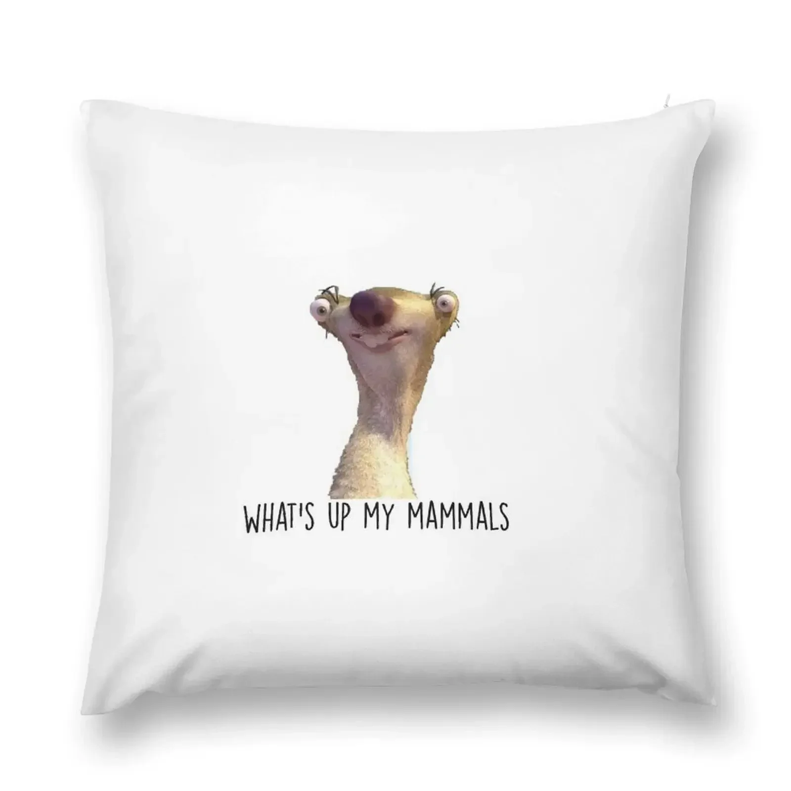 What’s Up My Mammals It’s Sid the Sloth Throw Pillow home decor items Cushions For Children pillow