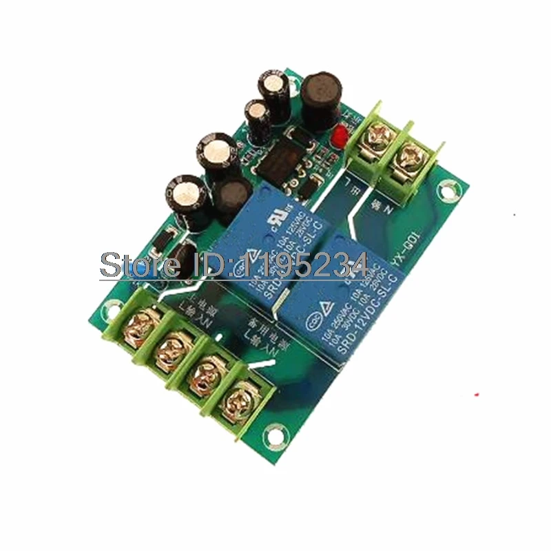 1pcs YX-Q01 220V Two-Way Power Automatic Switcher 10A 2 Power Supply 2 In 1 Out Power Failure Conversion Switch Board Module