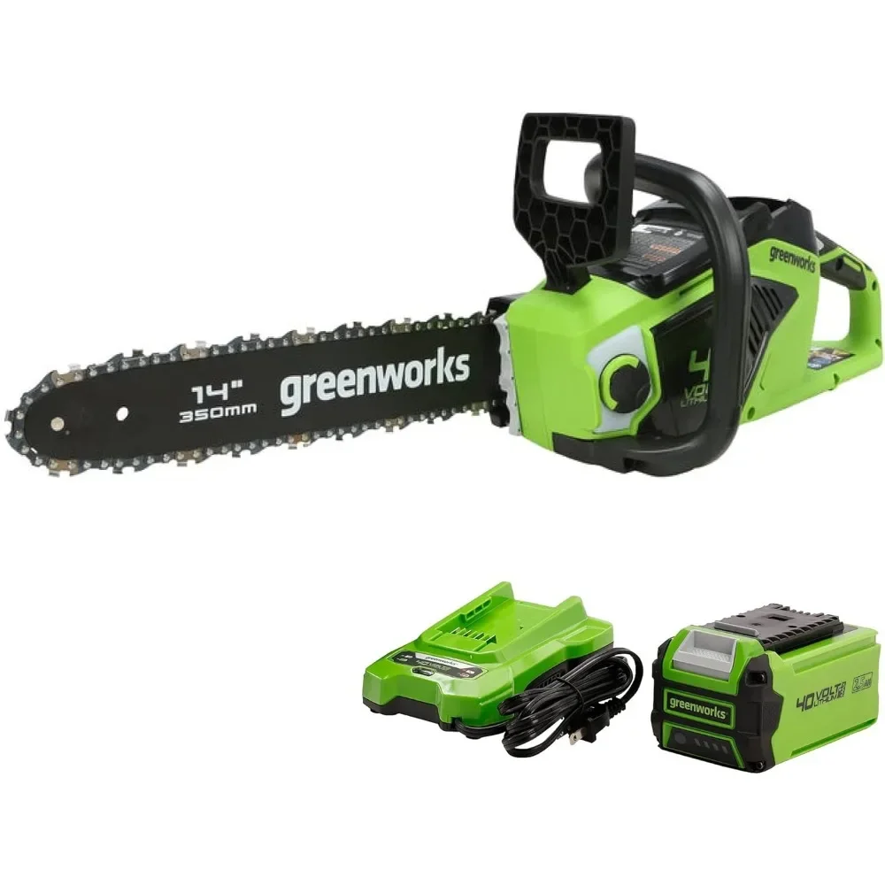 

40V 14" Chainsaw, 2.5Ah USB Battery and Charger Included