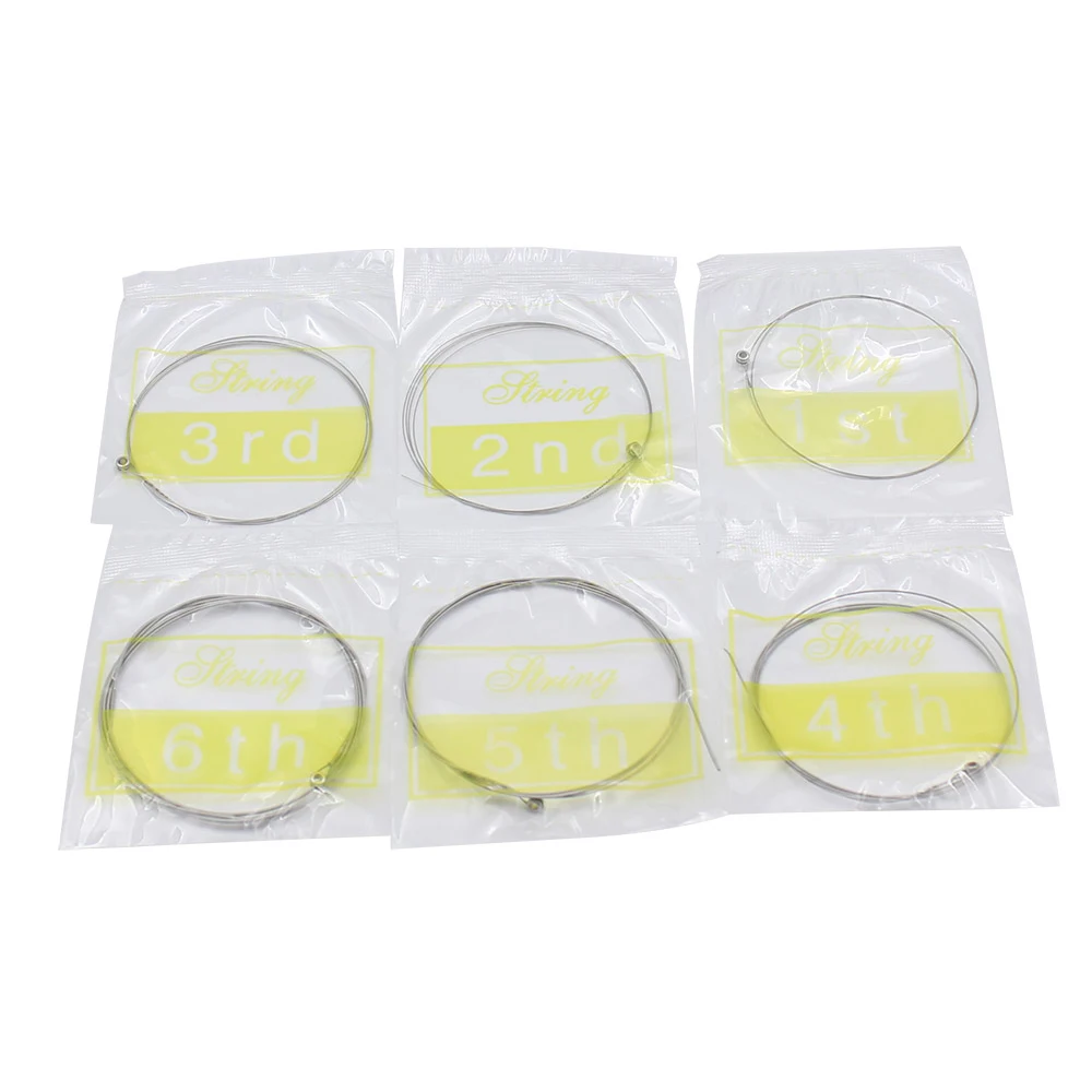 IRIN 6Pcs/Set Electric Guitar Strings Play Real Heavy Metal Rock Nickel Alloy Wound Rustproof Strings Guitar Parts & Accessories