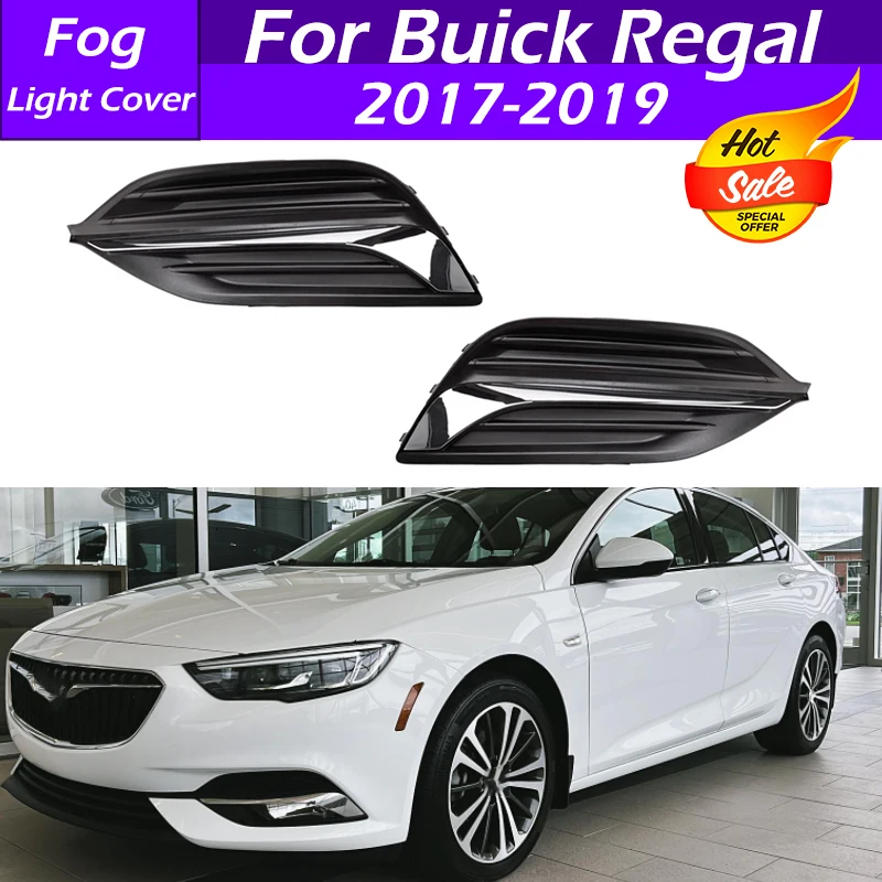 

For Buick Regal 2017 2018 2019 Car Front Bumper Fog Light Cover Frame Fog Lamp Shell Foglight Grilles Frame Decorative Cover