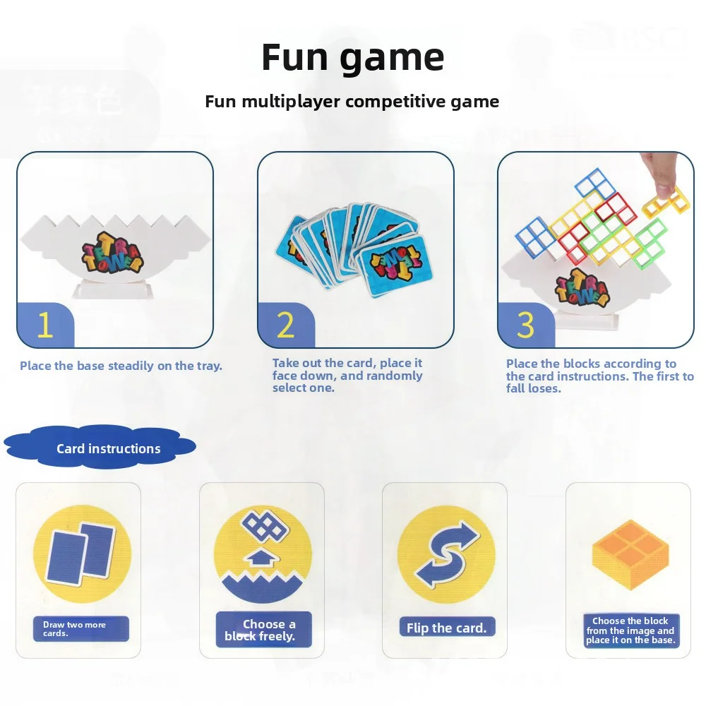 تتريس التراص الموسيقى اللبنات لعبة تعليمية للأطفال ABS البلاستيك متوازن سوينغ قوس فرز الشكل الملون #6