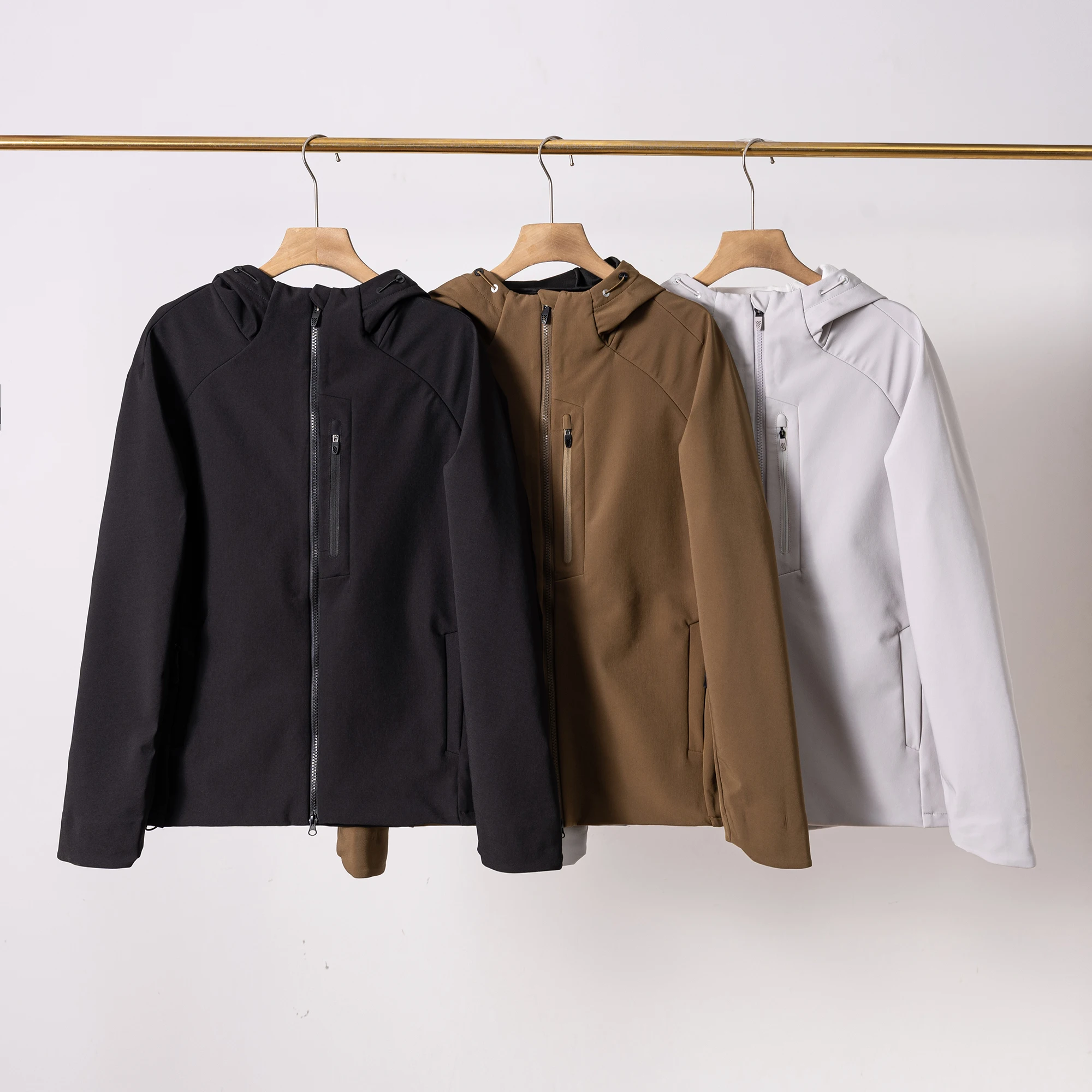 High-quality men's fashionable, stylish, casual, versatile, trendy business soft-shell waterproof jacket