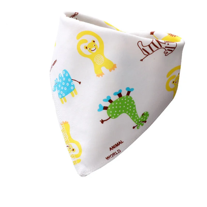 Babador de algodão para bebês com dupla camada, 42*29*29cm, toalha de saliva para meninos e meninas, bandana