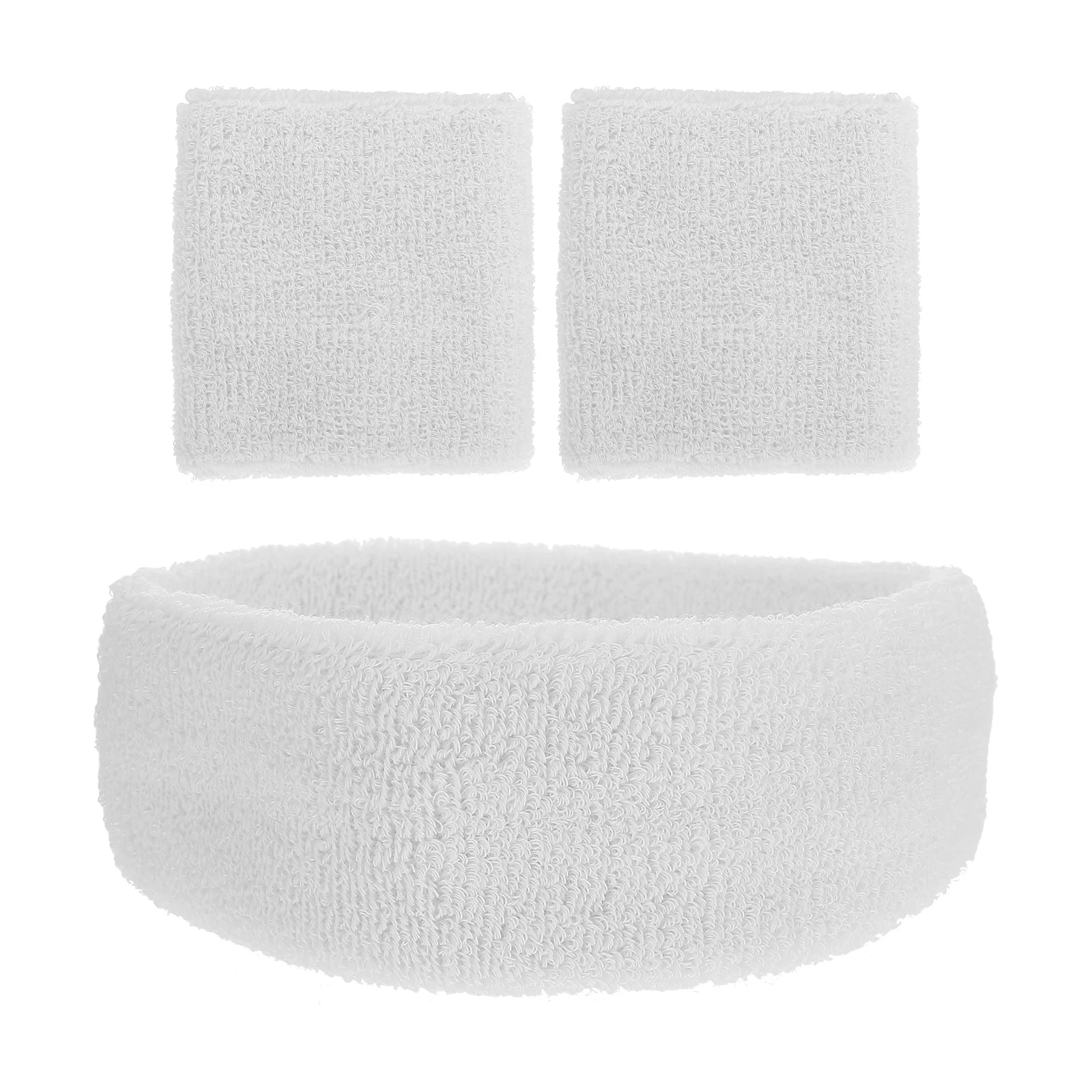 

Stretchy Headband Wrist Guard Set Wristbands Elastic Men Yoga White Sport Headbands for Women Straps