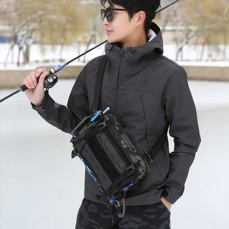 Outdoor Fishing Multifunctional Crossbody Backpack