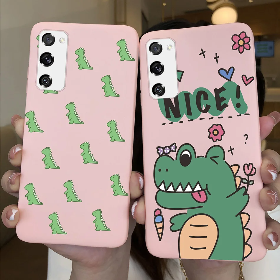 Case for Fundas Samsung Galaxy S20 FE S 20 FE S20FE Case Samsung S20 FE Phone Silicone Flower Cute Soft Back Cover Cases Bumper