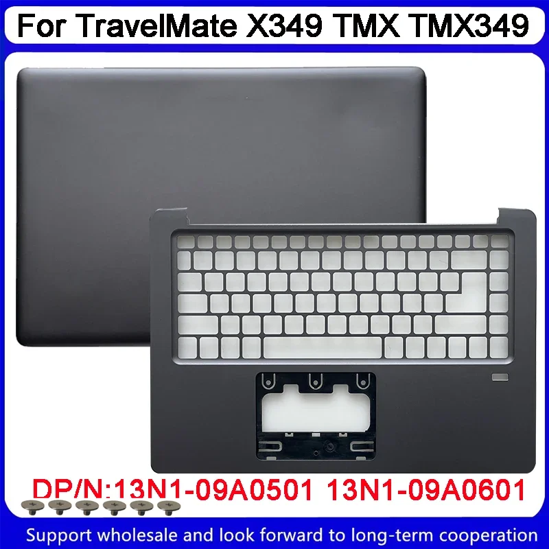 New For Acer TravelMate X349 TMX TMX349 LCD Back Cover Upper Case Palmrest Cover  13N1-09A0501 13N1-09A0601