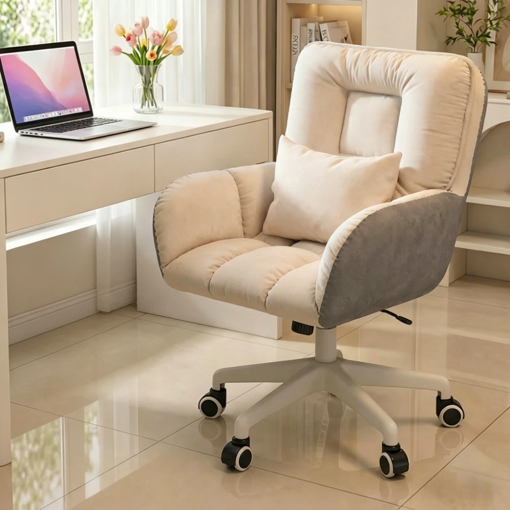Computer Chair Soft Office Chair Desk Chair Dressing Table Chair College Student Desk Makeup Stool Office Swivel Chair