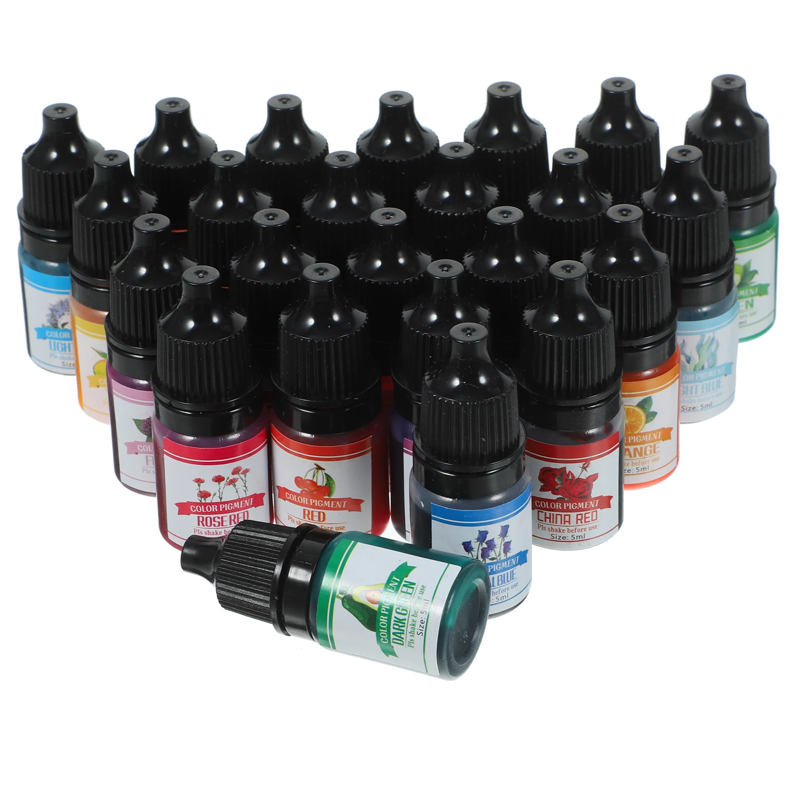 

24 Color Aromatherapy C Soap Kits 10ml Premium Resin Diffusion Pigment Blendable Art Epoxy Resin Diffusion Pigment Supplies