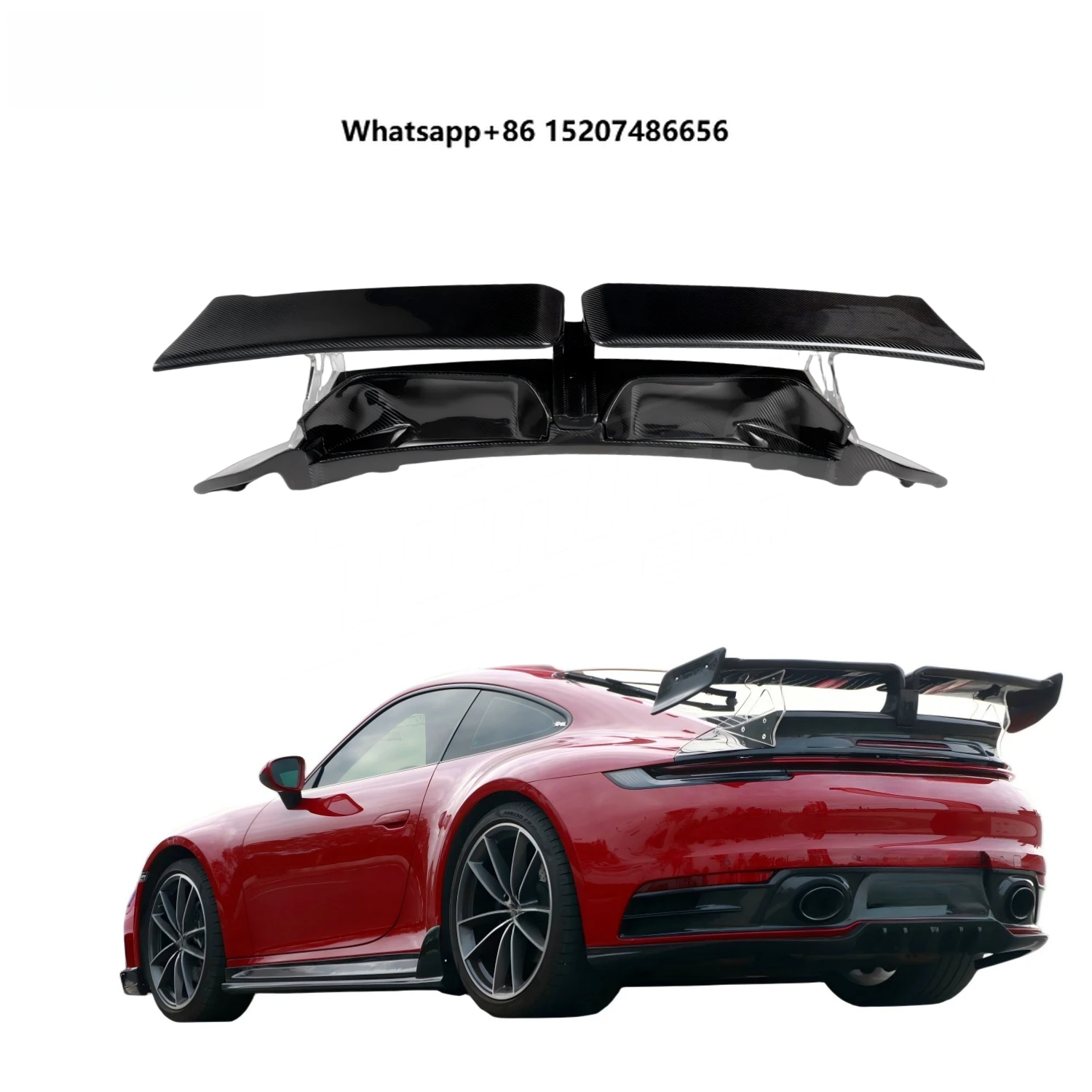 Car Accessories TechA Style Glass Like Carbon Fiber Rear Spoiler II Suitable