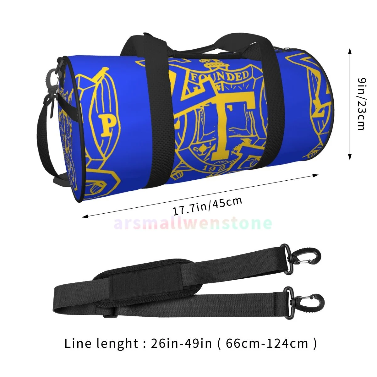 Sigma Gamma Rho 1922 Tote Travel Duffle Bag Yoga Bag Workout Durable Backpack Handbags Round Outdoor Fitness Bags