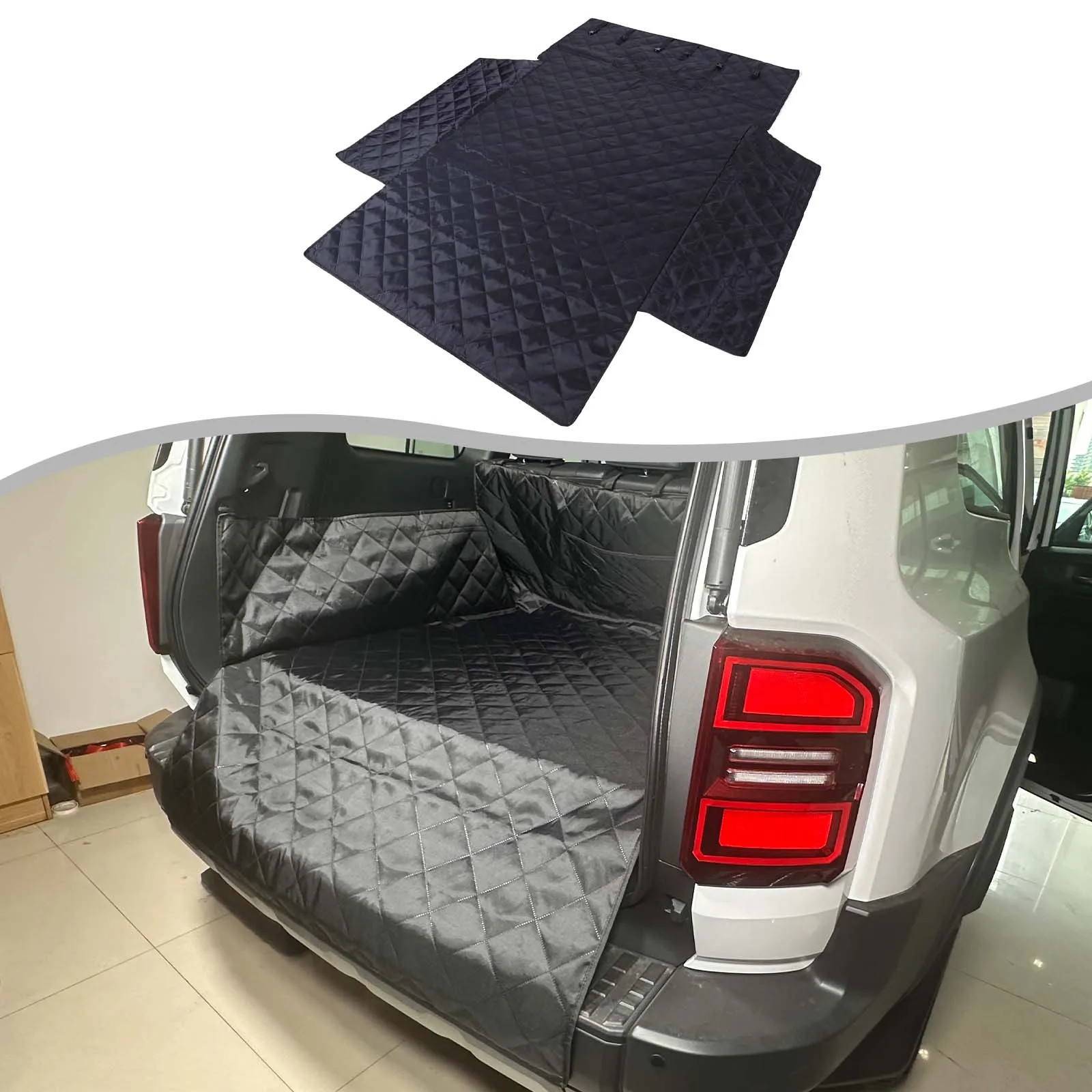 

1Pcs PVC black For Toyota Land Cruiser Prado 250 LC250 2024+ car trunk pet anti-dirty mat car interior modification accessories