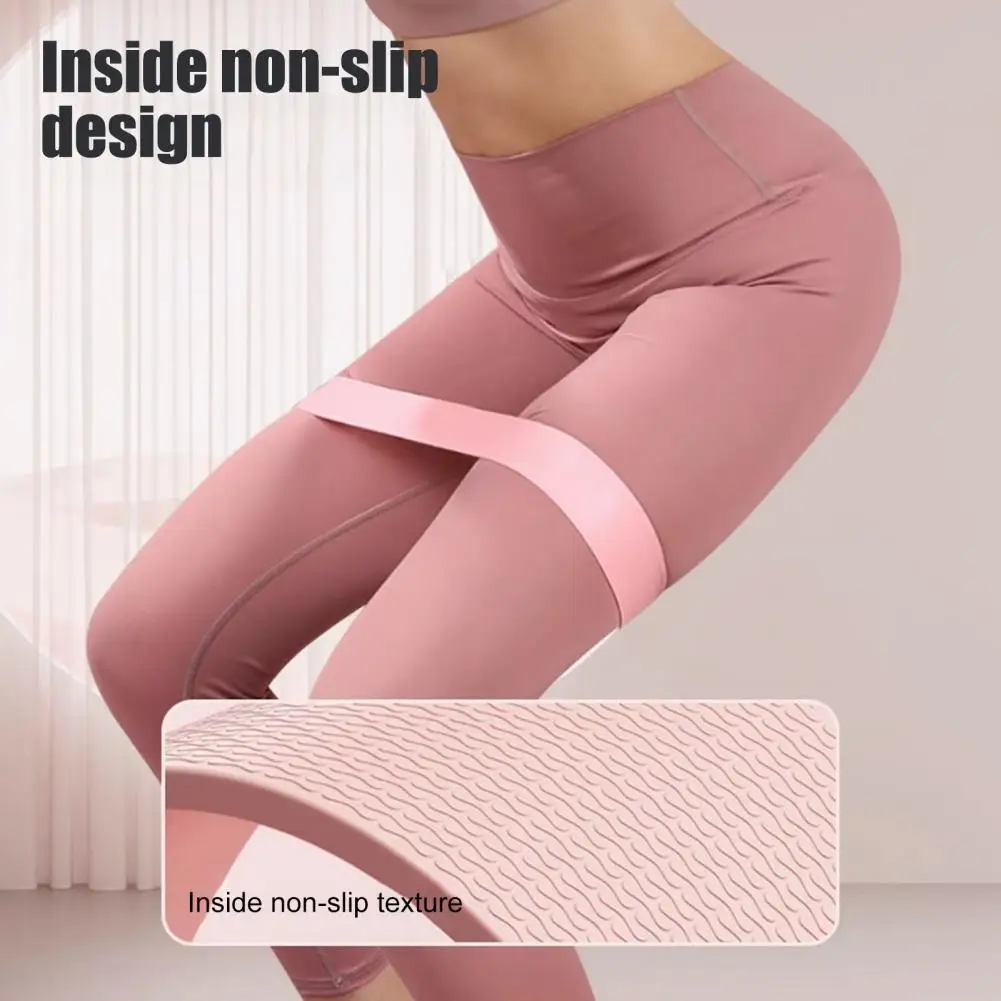 

Silicone Resistance Band Legs Glutes Hip Building Lifting Strength Training Yoga Workout Exercise Stretching Elastic Booty Band