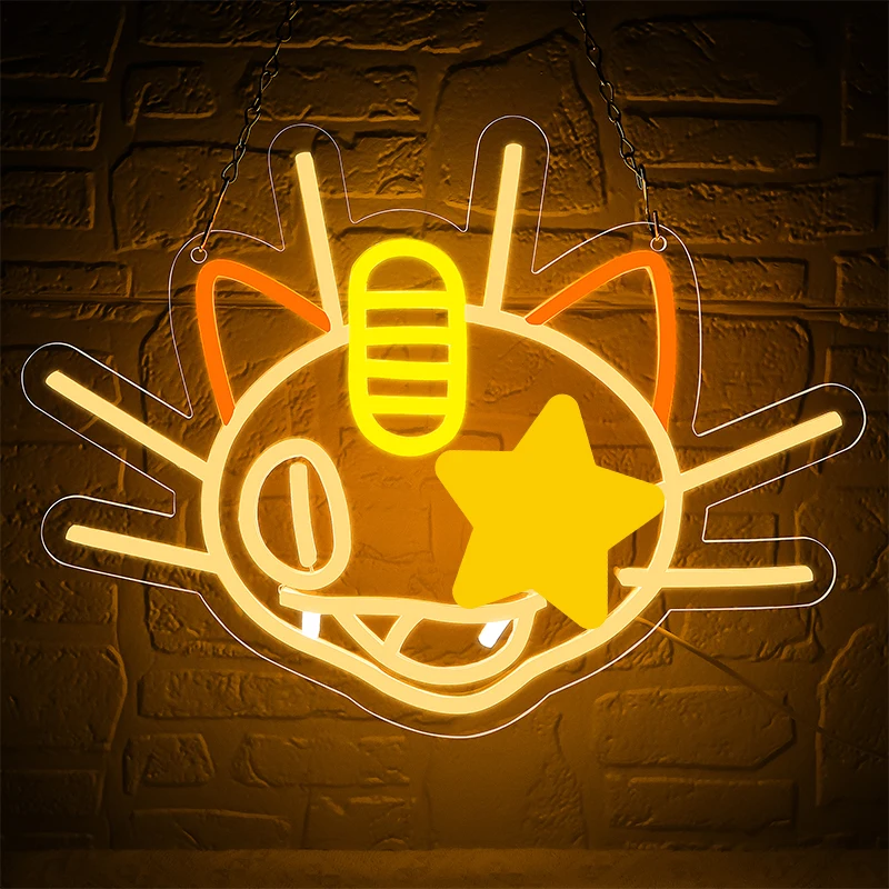 Game Neon Signs for Wall Decor  Video Games Fans Anime Neon Sign for Game Room Birthday Christmas Gift For Monster Game Fans