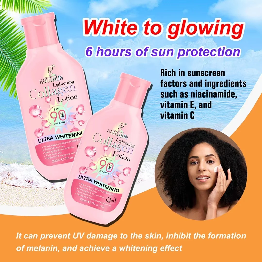 200ml Spf 90+ Sunscreen For Face Whole Body Use Protector Solar UV Resistant Repairing Solar Blocker Facial Sunscreen